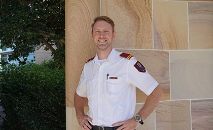 UQ security officer Phil Barnett Phil Barnett